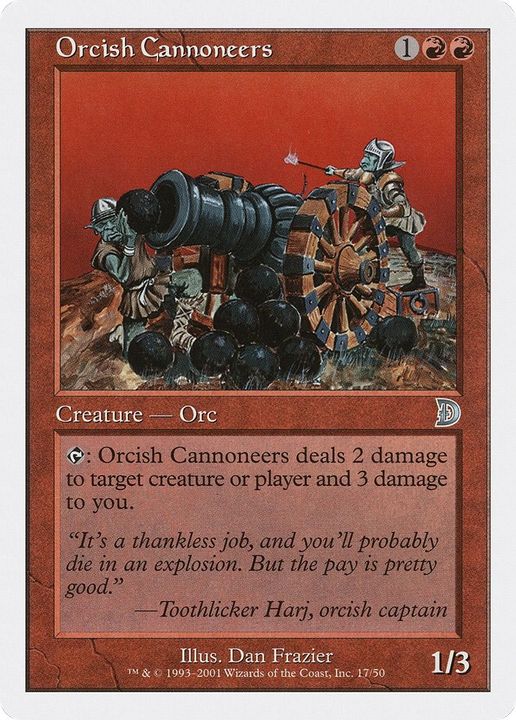 Orcish Cannoneers in the group Magic the Gathering / Sets / Defeat a God at Proxyprinters.com (51278)