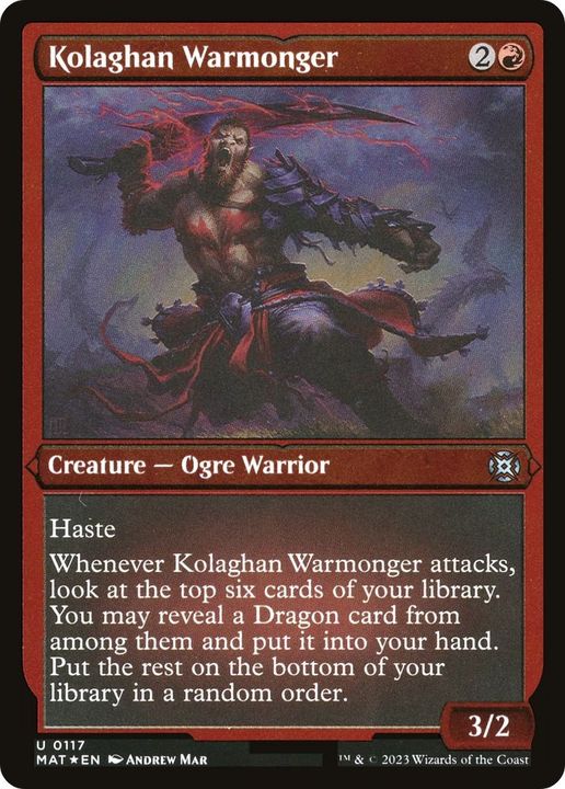 Kolaghan Warmonger in the group Magic the Gathering / Types / Creatures / Warrior at Proxyprinters.com (51293)