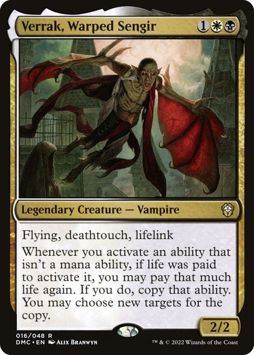 Verrak, Warped Sengir in the group Magic the Gathering / Types / Colors / Multicolors / B, W at Proxyprinters.com (51323)