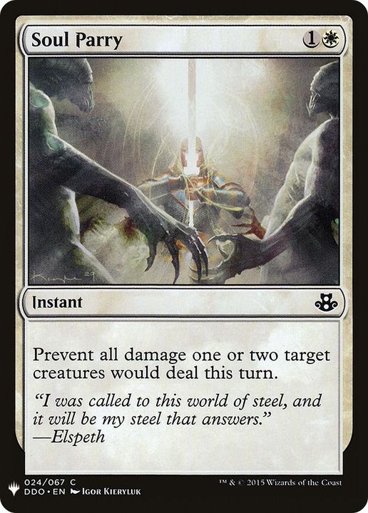 Soul Parry in the group Magic the Gathering / Types / Colors / White at Proxyprinters.com (51362)