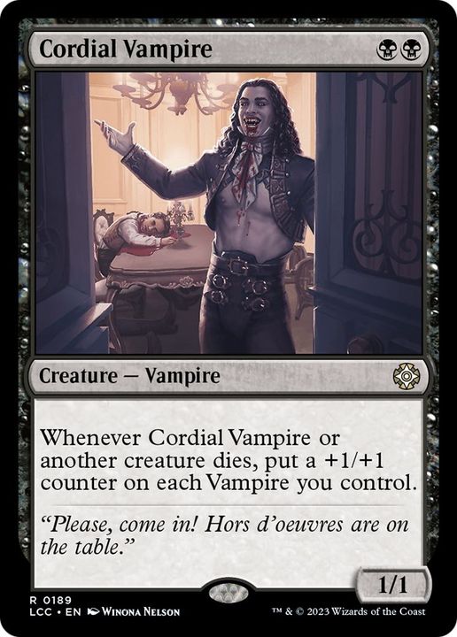 Cordial Vampire in the group Magic the Gathering / Sets / The Lost Caverns of Ixalan Commander at Proxyprinters.com (5137)