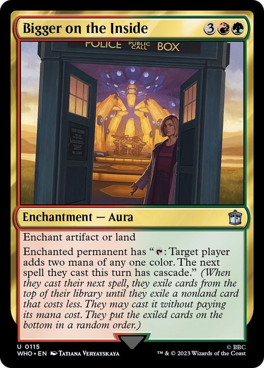 Bigger on the Inside in the group Magic the Gathering / Sets / Doctor Who at Proxyprinters.com (51461)