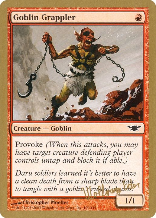 Goblin Grappler in the group Magic the Gathering / Sets / World Championship Decks 2003 at Proxyprinters.com (51475)