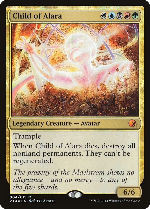 Child of Alara in the group Magic the Gathering / Types / Colors / Multicolors / B, G, R, U, W at Proxyprinters.com (51493)