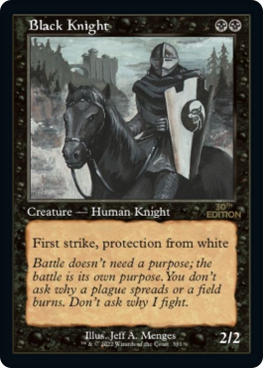 Black Knight in the group Magic the Gathering / Types / Creatures / Human at Proxyprinters.com (51499)