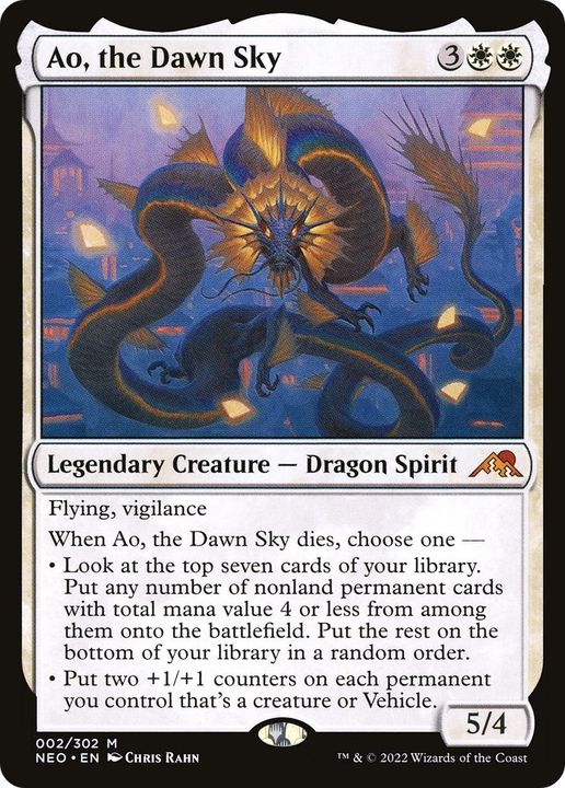 Ao, the Dawn Sky in the group Magic the Gathering / Types / Colors / White at Proxyprinters.com (51500)