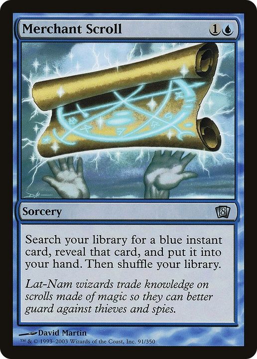 Merchant Scroll in the group Magic the Gathering / Types / Colors / Blue at Proxyprinters.com (51508)