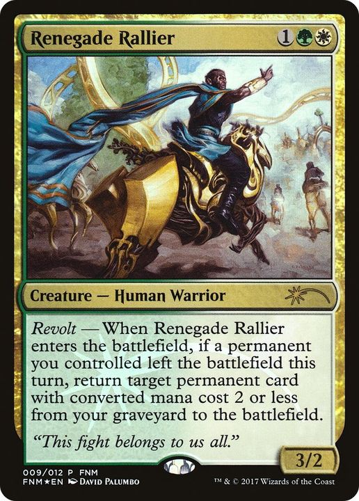 Renegade Rallier in the group Magic the Gathering / Types / Colors / Multicolors / G, W at Proxyprinters.com (51510)