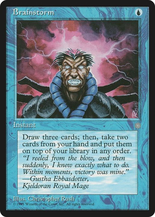 Brainstorm in the group Magic the Gathering / Types / Colors / Blue at Proxyprinters.com (51530)