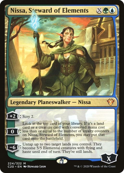 Nissa, Steward of Elements in the group Magic the Gathering / Types / Colors / Multicolors / G, U at Proxyprinters.com (51577)