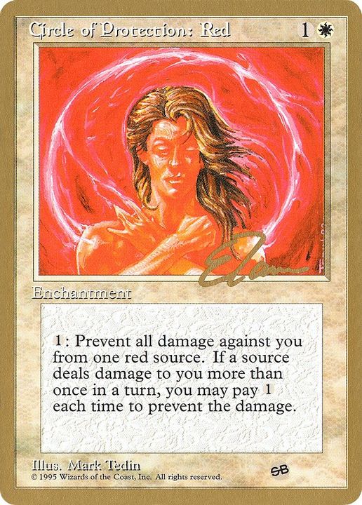 Circle of Protection: Red in the group Magic the Gathering / Sets / Pro Tour Collector Set at Proxyprinters.com (51594)