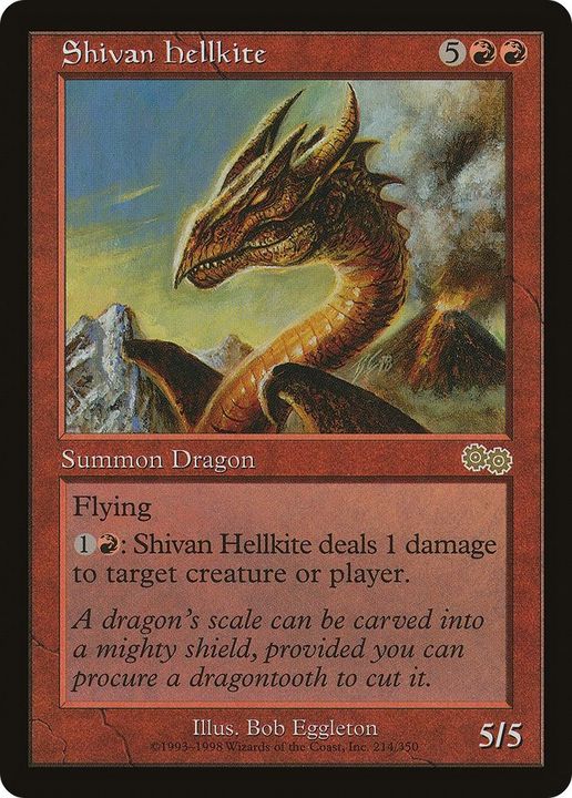 Shivan Hellkite in the group Magic the Gathering / Sets / Urza's Saga at Proxyprinters.com (51605)