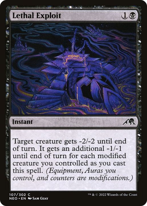 Lethal Exploit in the group Magic the Gathering / Sets / Kamigawa: Neon Dynasty at Proxyprinters.com (51650)