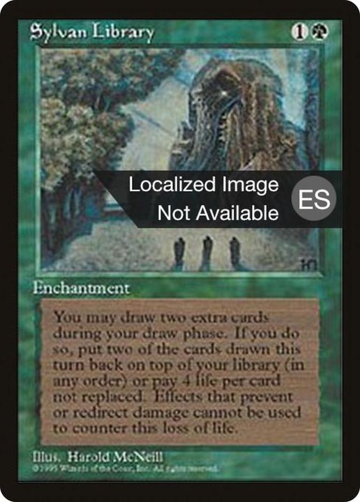 Sylvan Library in the group Magic the Gathering / Types / Enchantment / Enchantment at Proxyprinters.com (51688)