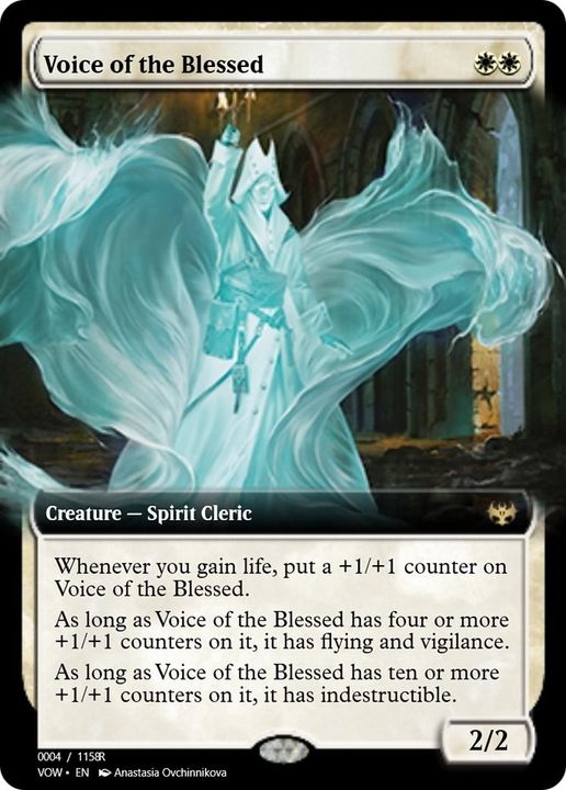 Voice of the Blessed in the group Magic the Gathering / Types / Colors / White at Proxyprinters.com (51707)