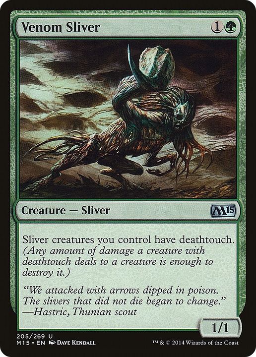 Venom Sliver in the group Magic the Gathering / Types / Colors / Green at Proxyprinters.com (51708)