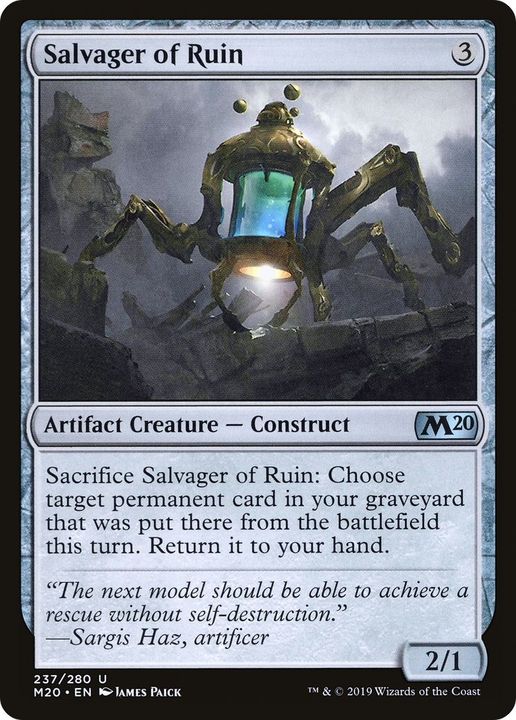 Salvager of Ruin in the group Magic the Gathering / Sets / Core Set 2020 at Proxyprinters.com (51754)