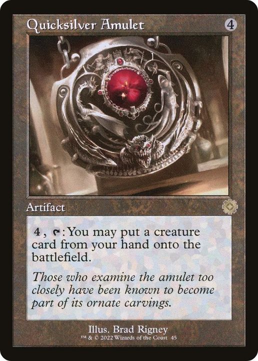 Quicksilver Amulet in the group Magic the Gathering / Types / Artifacts / Artifact at Proxyprinters.com (51765)