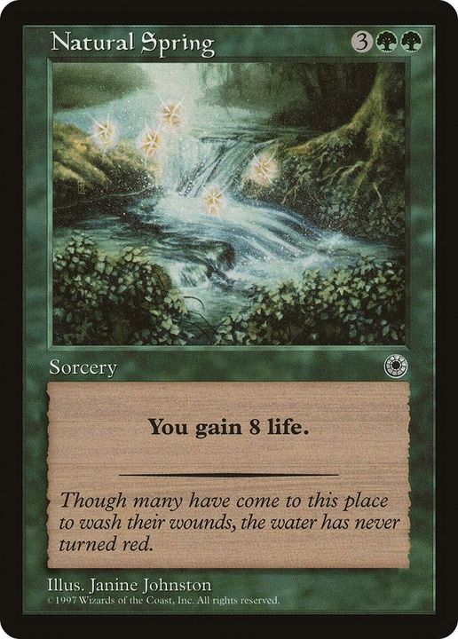 Natural Spring in the group Magic the Gathering / Types / Colors / Green at Proxyprinters.com (51774)