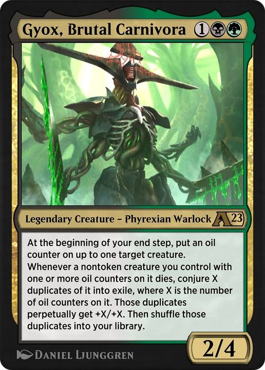 Gyox, Brutal Carnivora in the group Magic the Gathering / Sets / Alchemy: Phyrexia at Proxyprinters.com (5178)