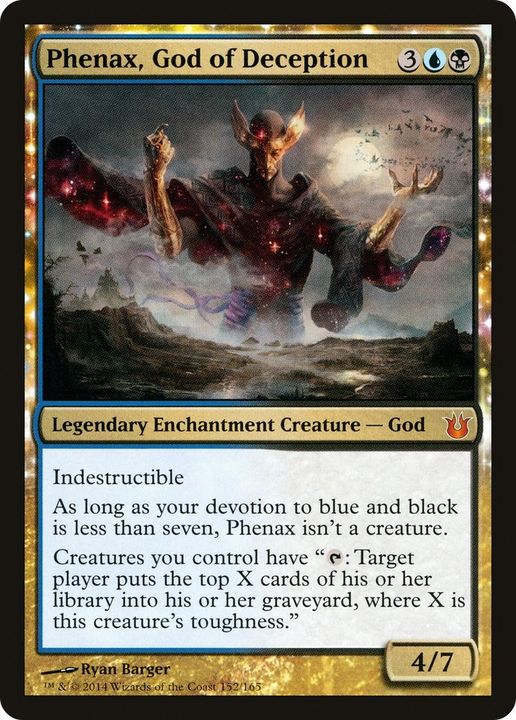 Phenax, God of Deception in the group Magic the Gathering / Types / Enchantment / Legendary Enchantment at Proxyprinters.com (51806)