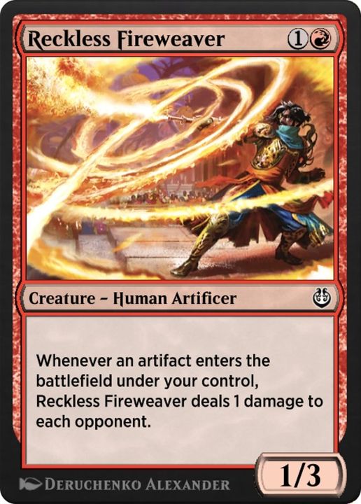 Reckless Fireweaver in the group Magic the Gathering / Types / Creatures / Human at Proxyprinters.com (51835)