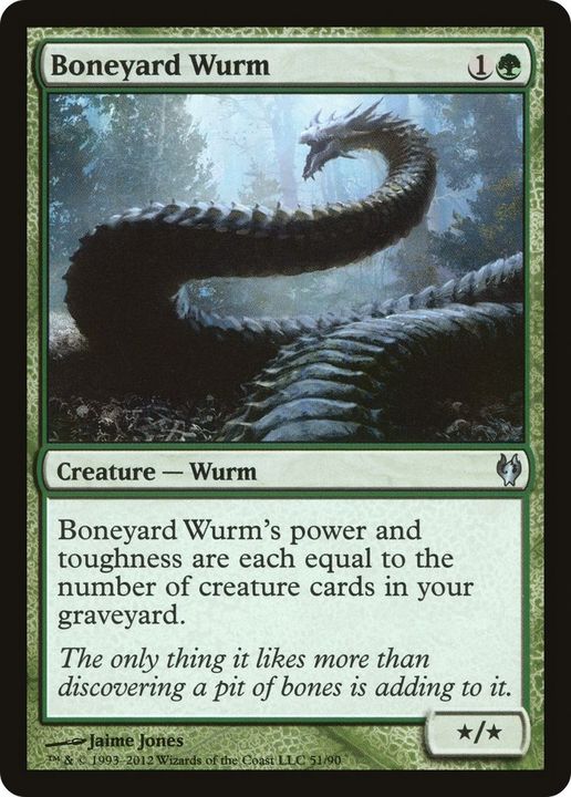 Boneyard Wurm in the group Magic the Gathering / Types / Colors / Green at Proxyprinters.com (51837)