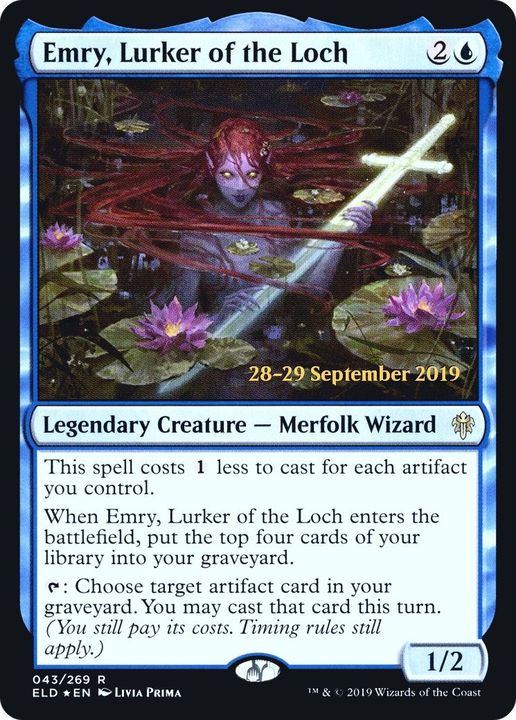 Emry, Lurker of the Loch in the group Magic the Gathering / Types / Creatures / Wizard at Proxyprinters.com (51843)