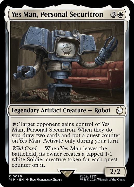 Yes Man, Personal Securitron in the group Magic the Gathering / Types / Artifacts / Legendary Artifact at Proxyprinters.com (51866)