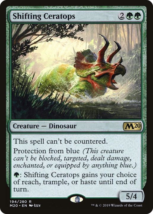 Shifting Ceratops in the group Magic the Gathering / Types / Colors / Green at Proxyprinters.com (51868)