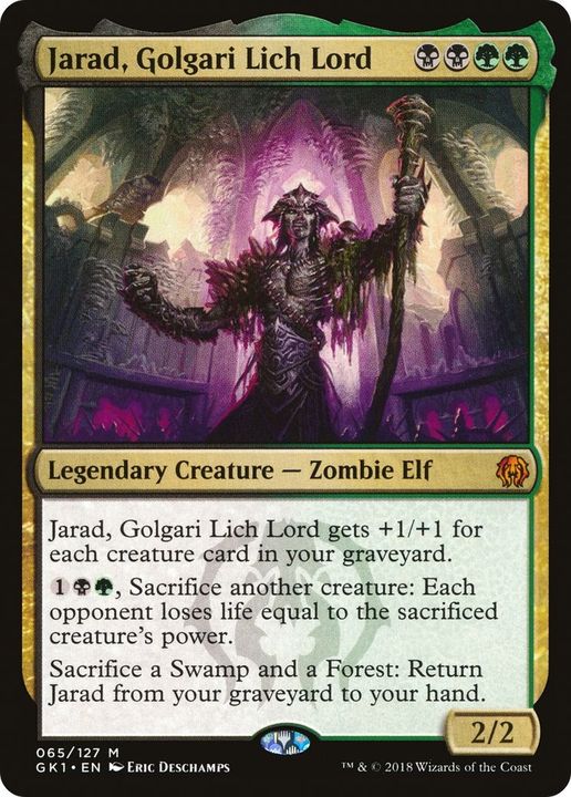 Jarad, Golgari Lich Lord in the group Magic the Gathering / Types / Colors / Multicolors / B, G at Proxyprinters.com (51883)