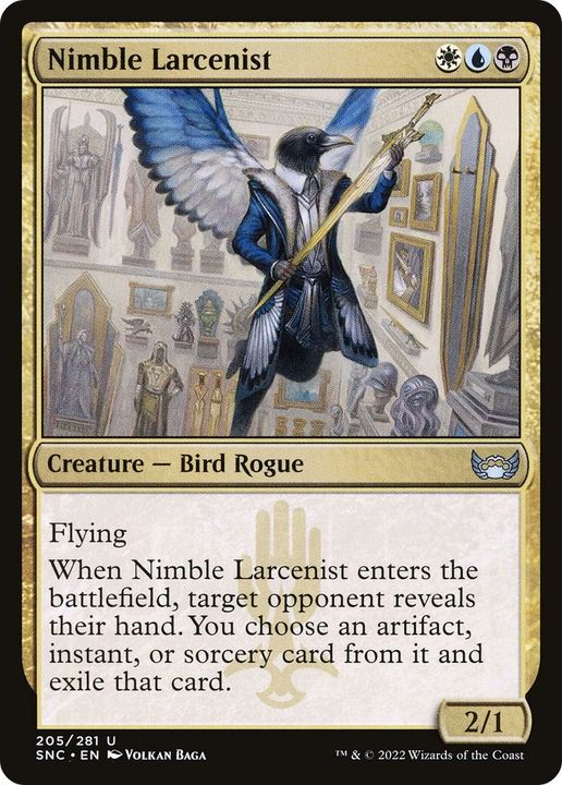 Nimble Larcenist in the group Magic the Gathering / Types / Colors / Multicolors / B, U, W at Proxyprinters.com (519)