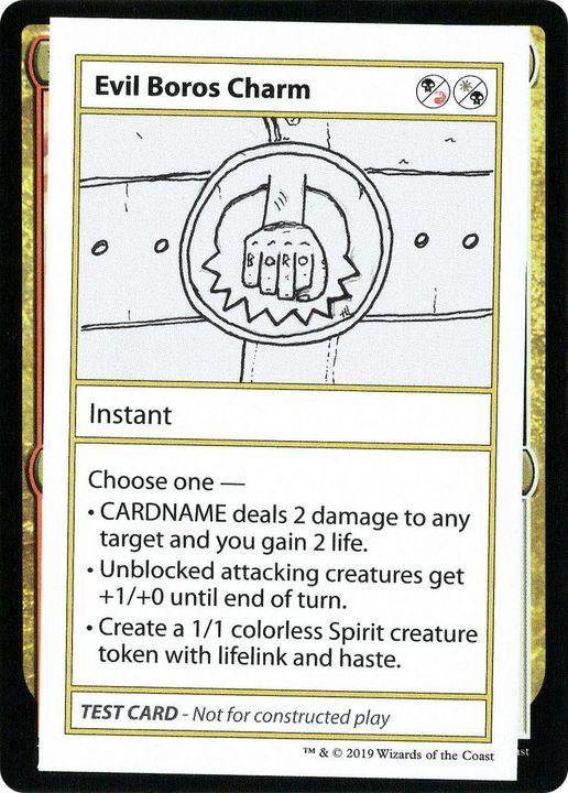 Evil Boros Charm in the group Magic the Gathering / Types / Colors / Multicolors / B, R, W at Proxyprinters.com (51907)