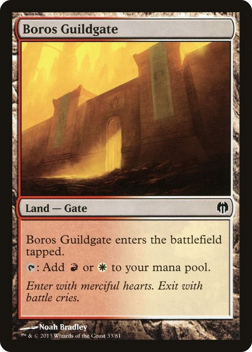 Boros Guildgate in the group Magic the Gathering / Sets / Duel Decks: Heroes vs. Monsters at Proxyprinters.com (5191)