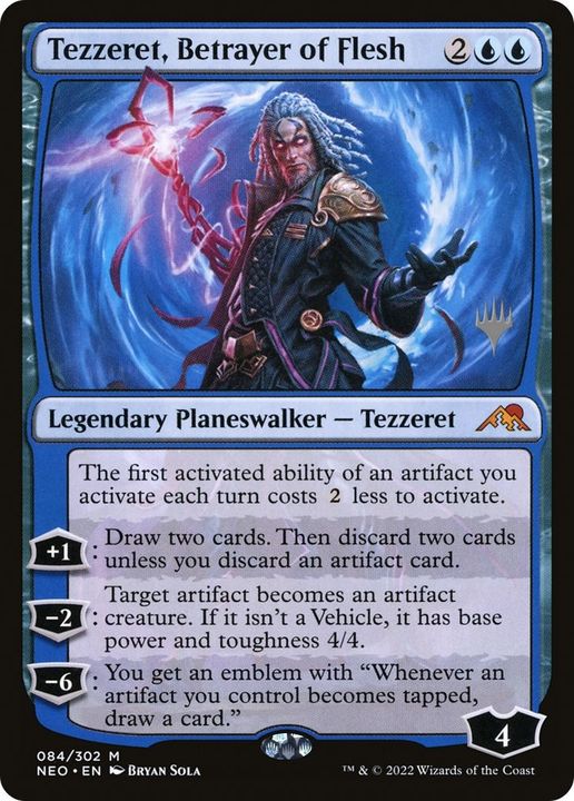 Tezzeret, Betrayer of Flesh in the group Magic the Gathering / Sets / Kamigawa: Neon Dynasty Promos at Proxyprinters.com (51933)