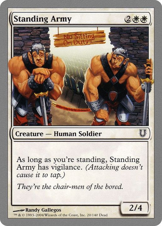 Standing Army in the group Magic the Gathering / Sets / Unhinged Promos at Proxyprinters.com (5194)