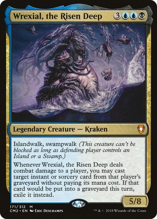 Wrexial, the Risen Deep in the group Magic the Gathering / Types / Colors / Multicolors / B, U at Proxyprinters.com (51998)