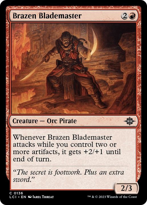 Brazen Blademaster in the group Magic the Gathering / Types / Colors / Red at Proxyprinters.com (52015)