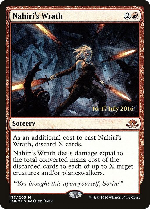 Nahiri's Wrath in the group Magic the Gathering / Types / Colors / Red at Proxyprinters.com (52022)