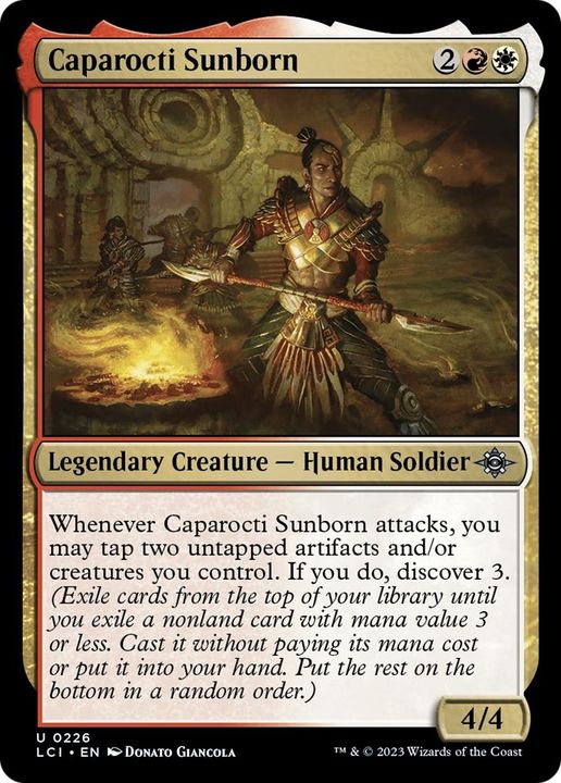 Caparocti Sunborn in the group Magic the Gathering / Types / Colors / Multicolors / R, W at Proxyprinters.com (52027)