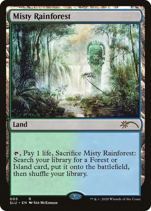 Misty Rainforest in the group Magic the Gathering / Sets / Secret Lair / Secret Lair: Ultimate Edition at Proxyprinters.com (52092)