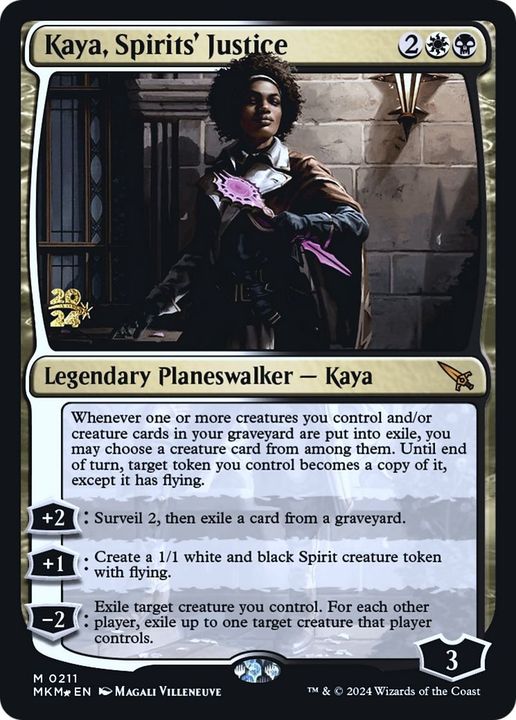 Kaya, Spirits' Justice in the group Magic the Gathering / Types / Colors / Multicolors / B, W at Proxyprinters.com (52136)