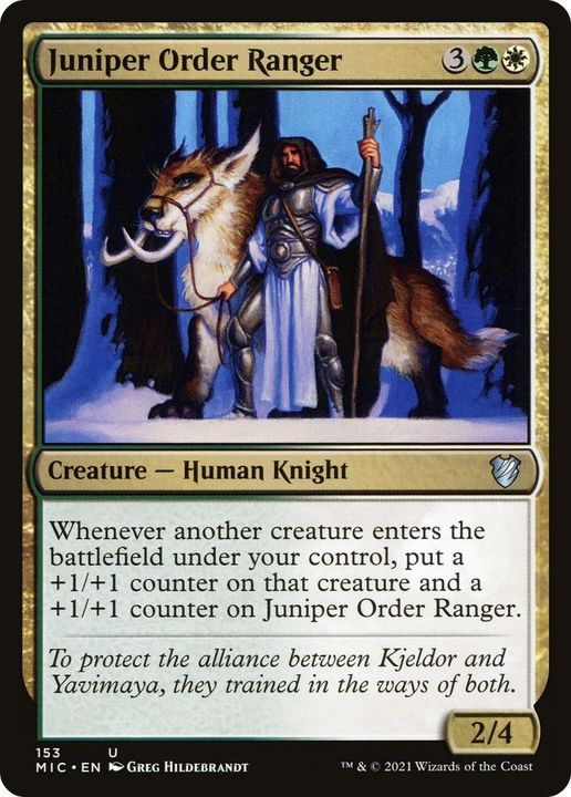 Juniper Order Ranger in the group Magic the Gathering / Types / Colors / Multicolors / G, W at Proxyprinters.com (52157)