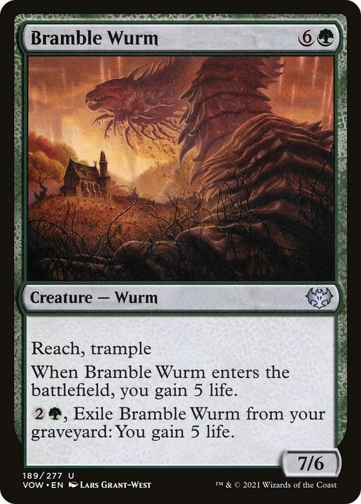 Bramble Wurm in the group Magic the Gathering / Types / Colors / Green at Proxyprinters.com (52163)