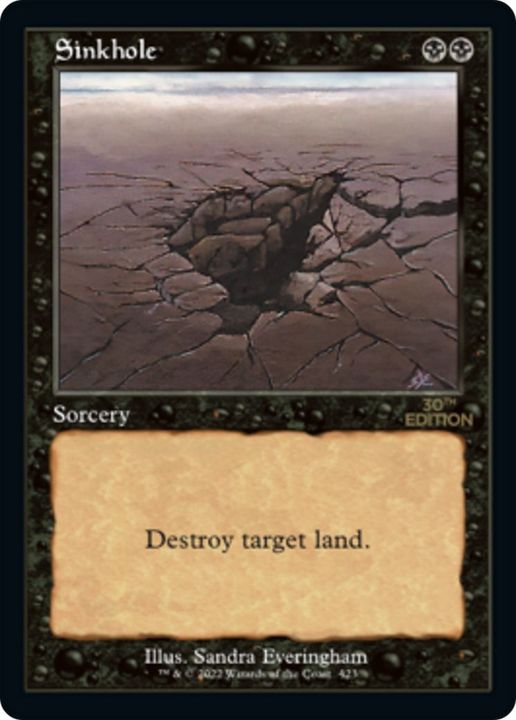 Sinkhole in the group Magic the Gathering / Types / Colors / Black at Proxyprinters.com (52170)