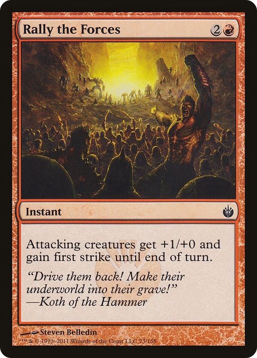 Rally the Forces in the group Magic the Gathering / Types / Colors / Red at Proxyprinters.com (52187)