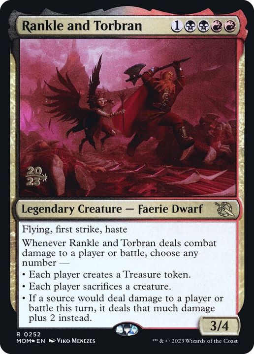 Rankle and Torbran in the group Magic the Gathering / Types / Colors / Multicolors / B, R at Proxyprinters.com (52265)