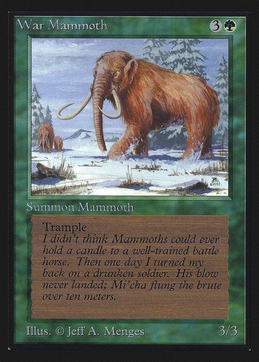 War Mammoth in the group Magic the Gathering / Types / Colors / Green at Proxyprinters.com (52271)