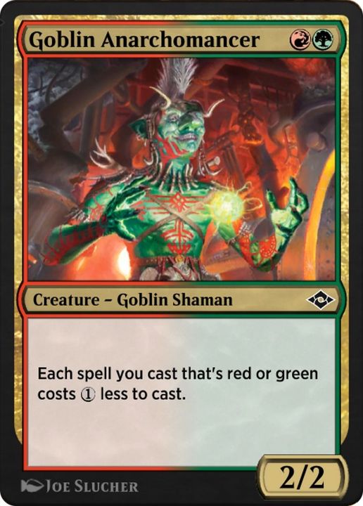 Goblin Anarchomancer in the group Magic the Gathering / Types / Colors / Multicolors / G, R at Proxyprinters.com (52275)