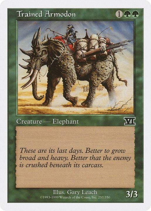 Trained Armodon in the group Magic the Gathering / Types / Colors / Green at Proxyprinters.com (52288)